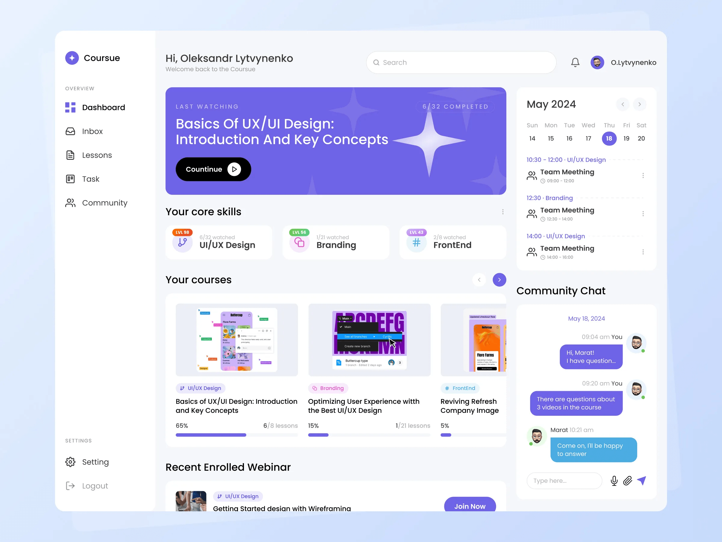 Coursue - Learning Management Platform
